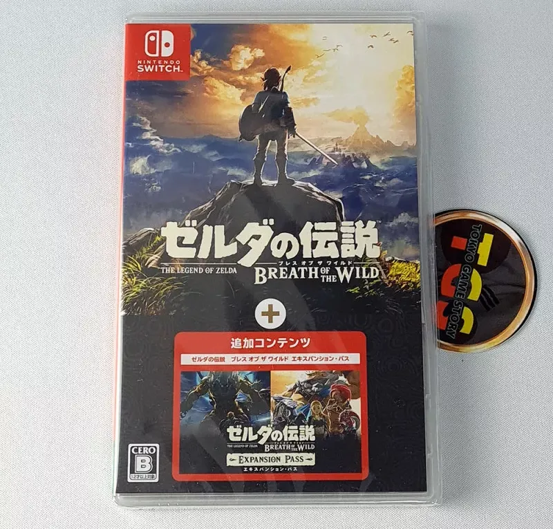 Legend of Zelda Breath of the Wild + Expansion Pass Korean Version box art for Nintendo Switch