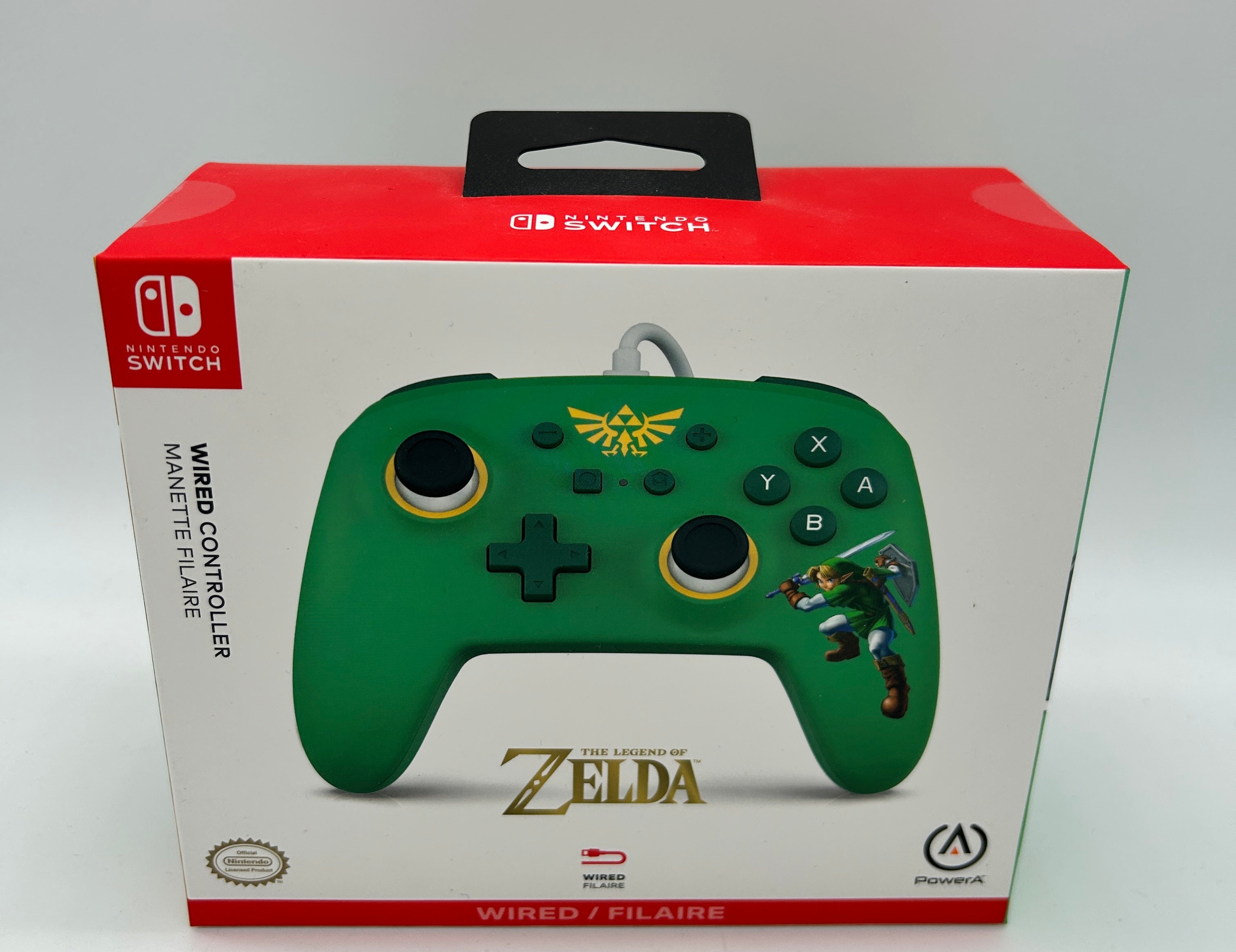 Legend Of Zelda Wired Controller box art for Nintendo Switch