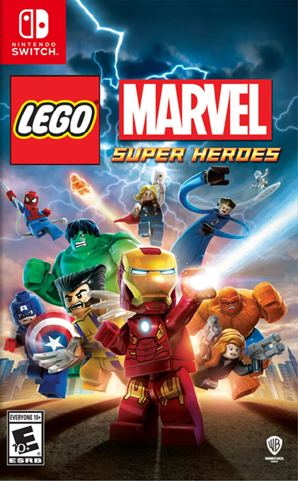 LEGO Marvel Super Heroes box art for Nintendo Switch