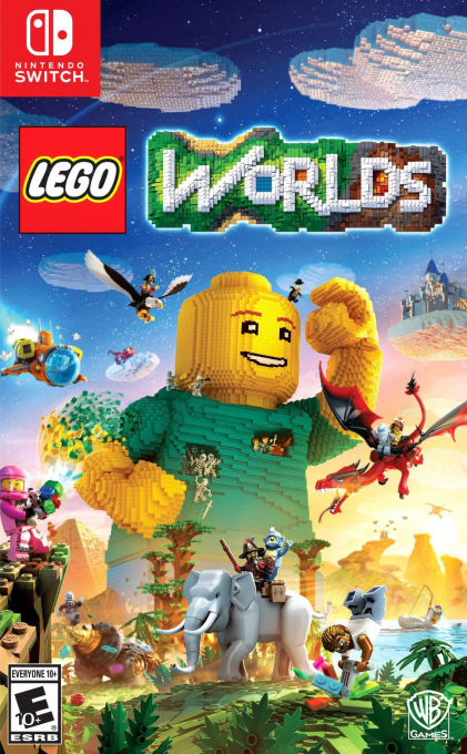 LEGO Worlds box art for Nintendo Switch