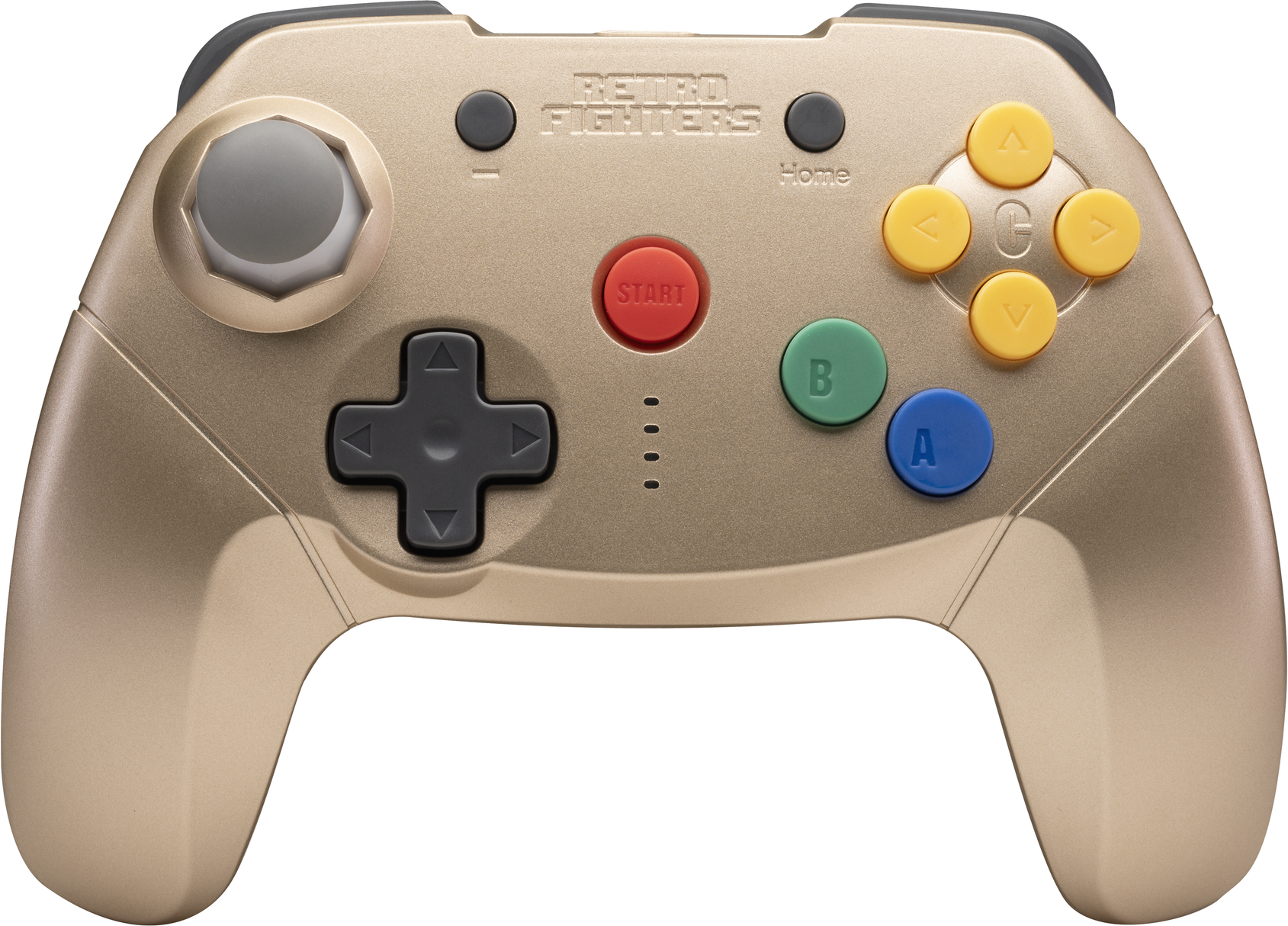 Limited Gold Brawler64 Bluetooth NSO box art for Nintendo Switch