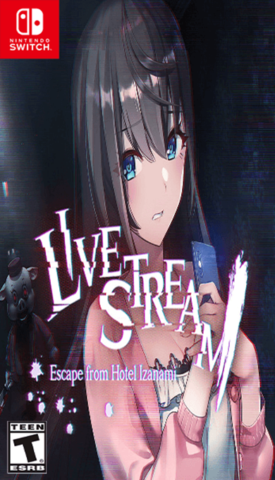 Livestream Escape from Hotel Izanami box art for Nintendo Switch