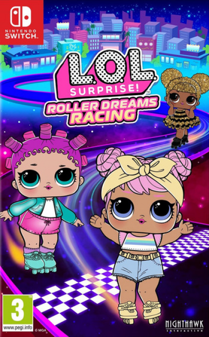L.O.L. Surprise! Roller Dreams Racing box art for Nintendo Switch