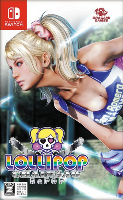 Lollipop Chainsaw RePOP box art for Nintendo Switch