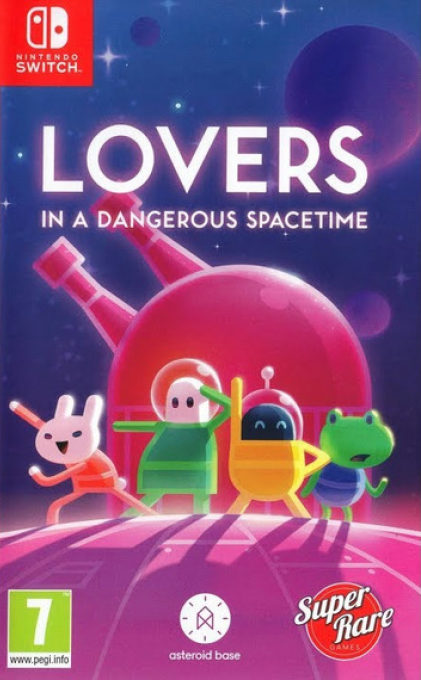 Lovers in a Dangerous Spacetime box art for Nintendo Switch