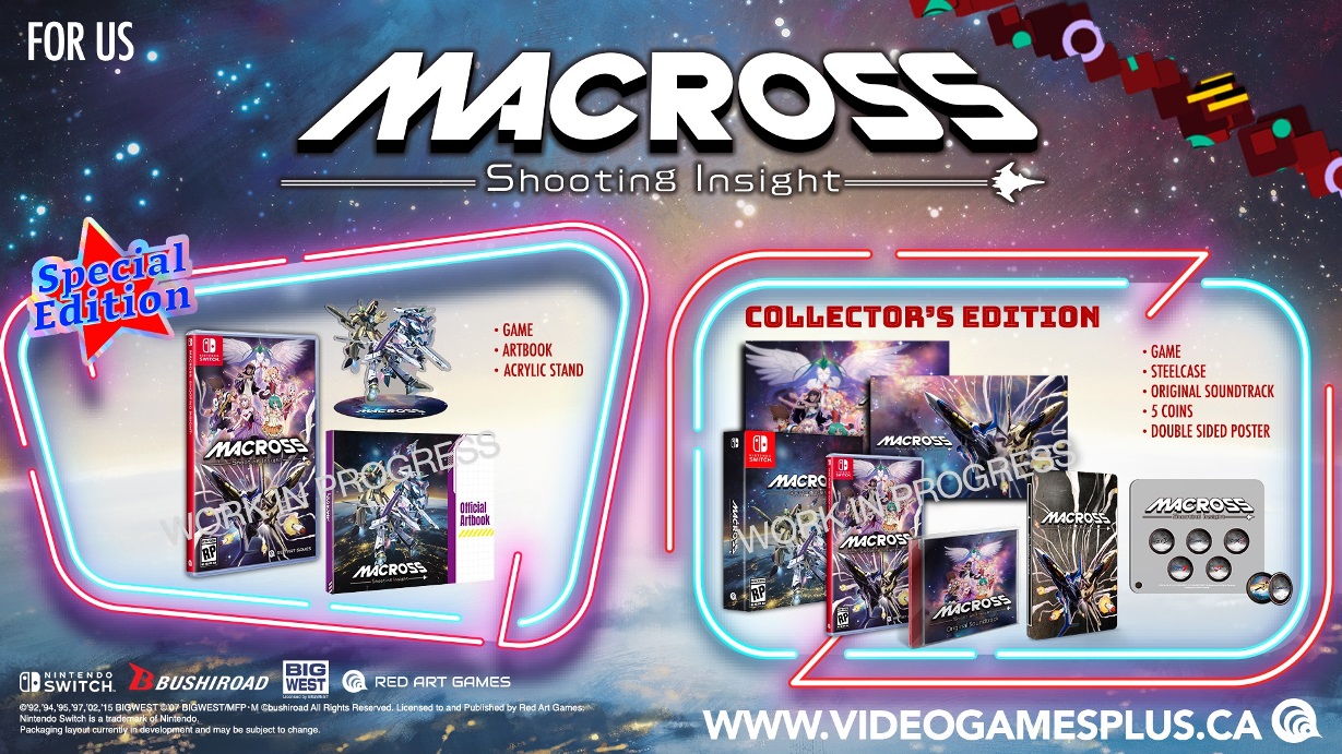 Macross Shooting Insight Special Edition box art for Nintendo Switch
