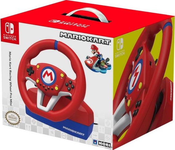 Mario Kart Racing Wheel Pro Mini box art for Nintendo Switch
