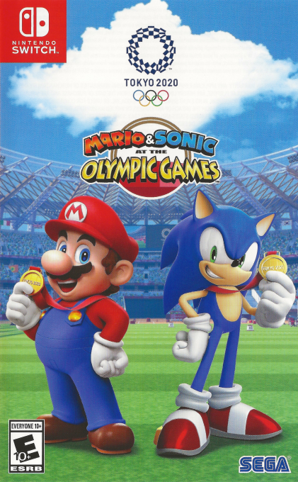 Mario & Sonic at the Olympic Games Tokyo 2020 box art for Nintendo Switch