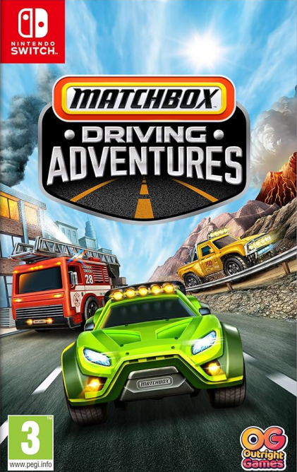 Matchbox Driving Adventures box art for Nintendo Switch