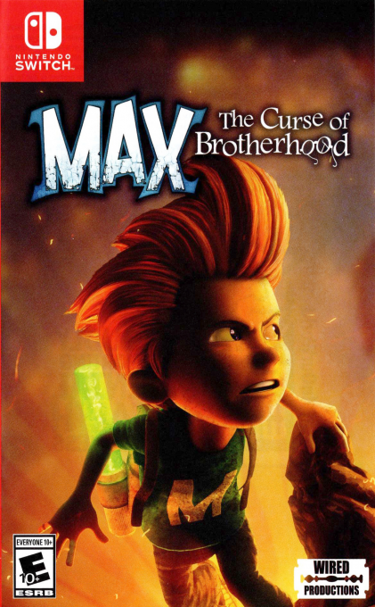Max: The Curse of Brotherhood box art for Nintendo Switch
