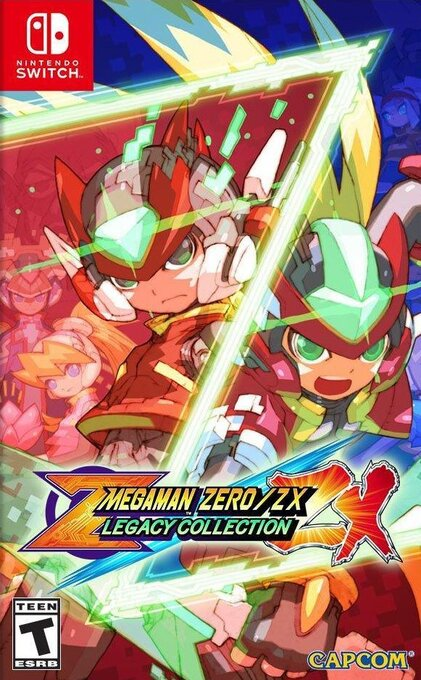 Mega Man Zero/ZX Legacy Collection box art for Nintendo Switch