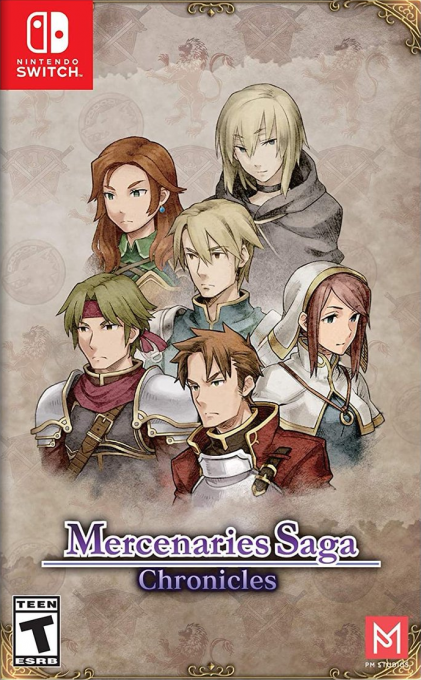 Mercenaries Saga Chronicles box art for Nintendo Switch
