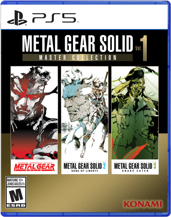 Metal Gear Solid: Master Collection Vol. 1 box art for Nintendo Switch