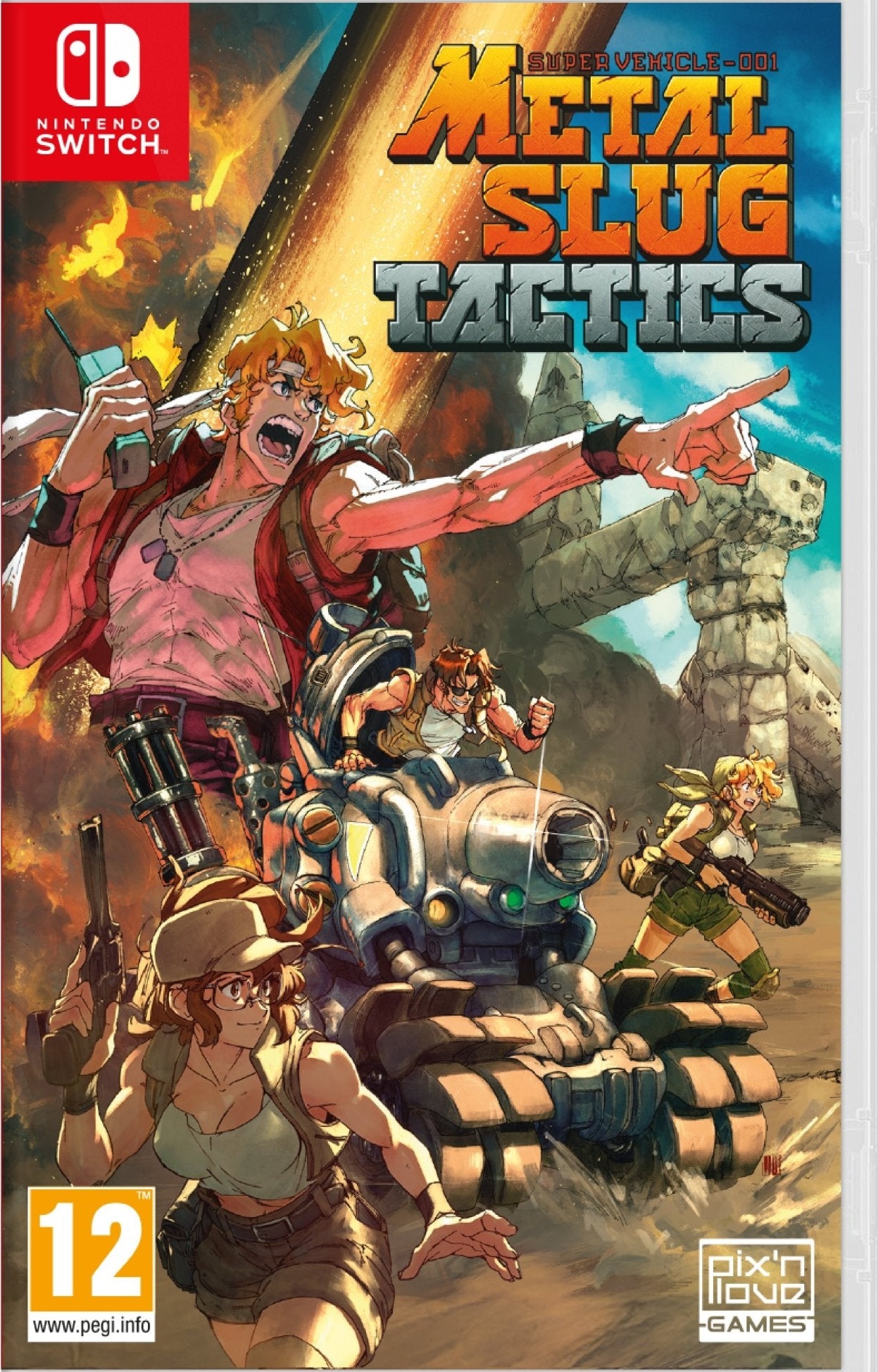 Metal Slug Tactics box art for Nintendo Switch