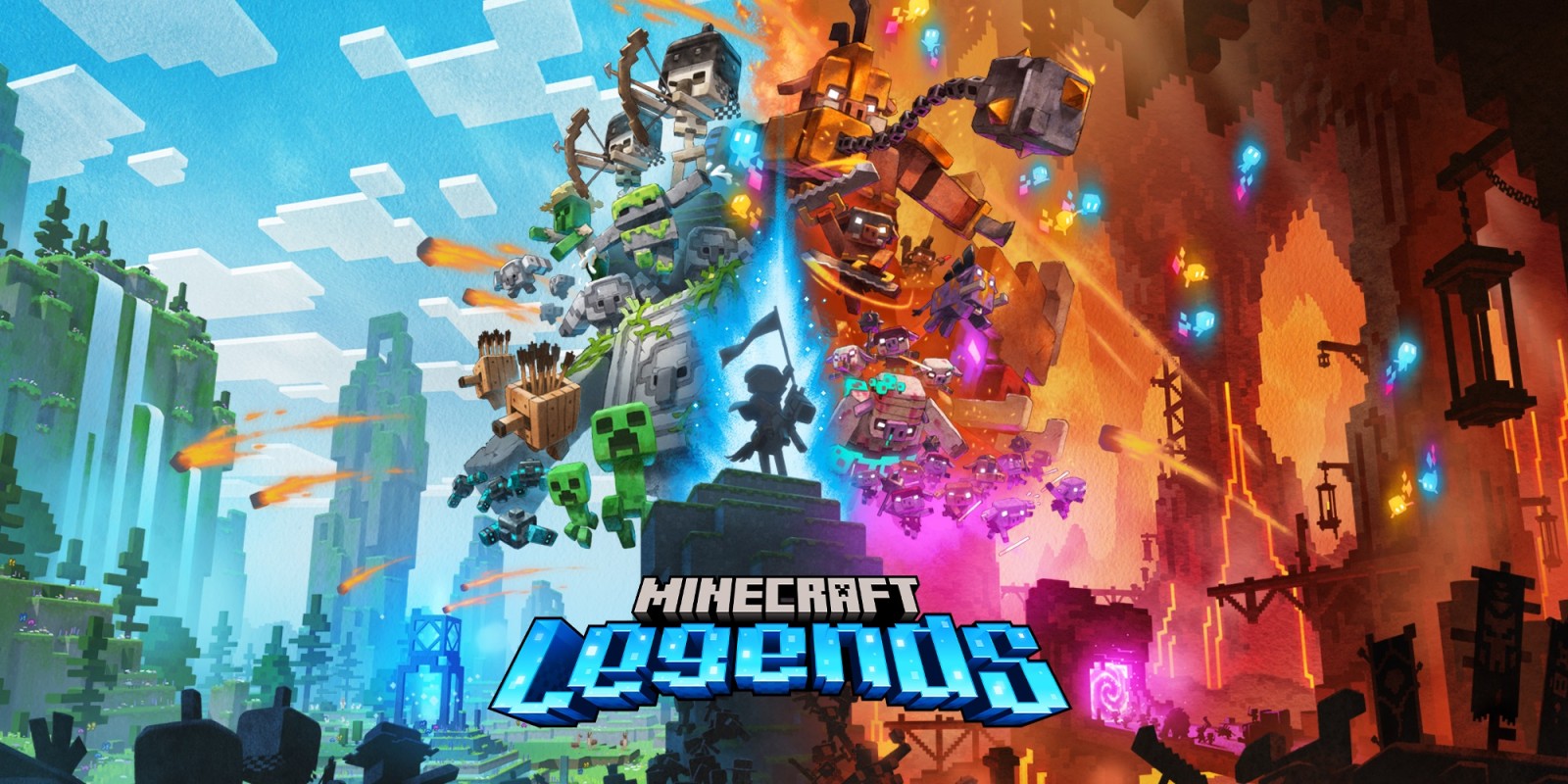 Minecraft Legends: Deluxe Edition box art for Nintendo Switch