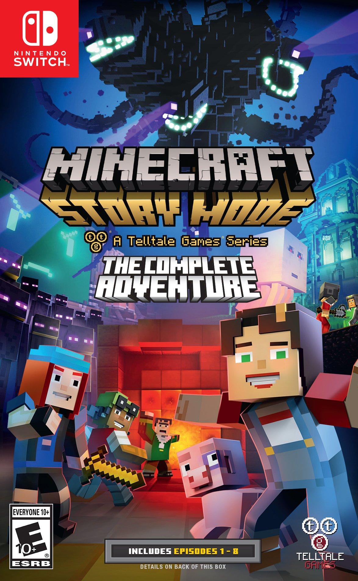 Minecraft: Story Mode Complete Adventure box art for Nintendo Switch