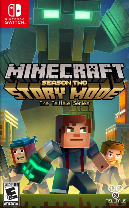 Minecraft: Story Mode Season Two box art for Nintendo Switch