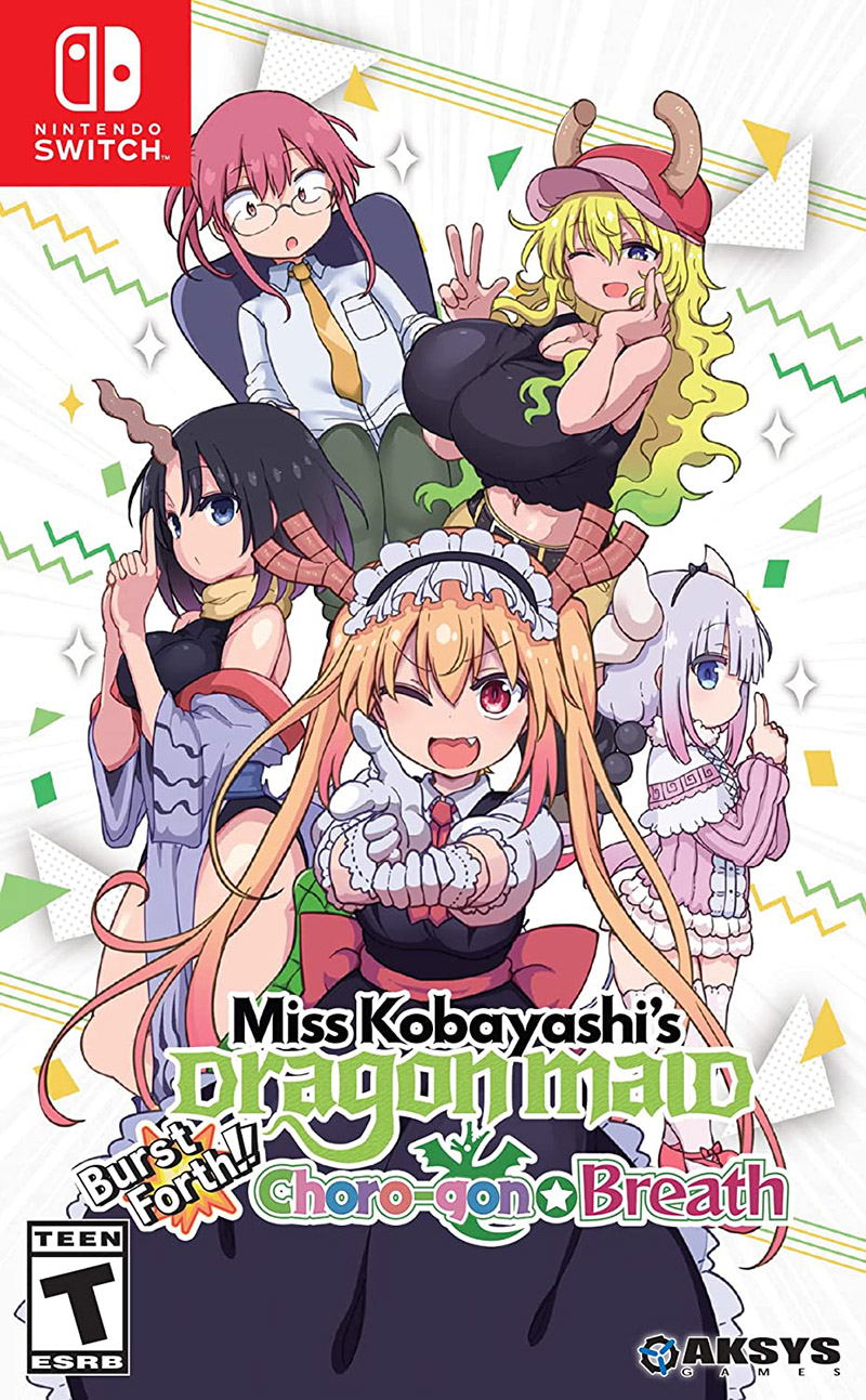 Miss Kobayashi's Dragon Maid: Sakuretsu!! Chorogon Breath box art for Nintendo Switch
