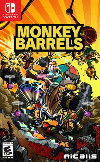 Monkey Barrels box art for Nintendo Switch