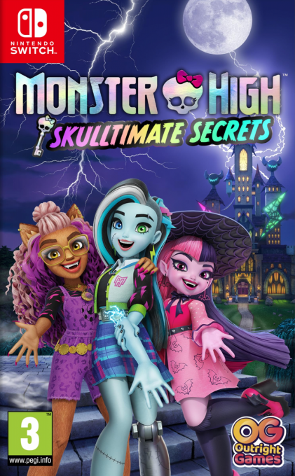 Monster High: Skulltimate Secrets box art for Nintendo Switch