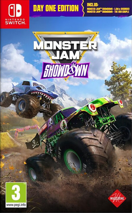 Monster Jam Showdown box art for Nintendo Switch