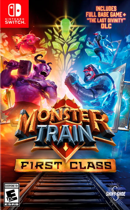 Monster Train: First Class box art for Nintendo Switch