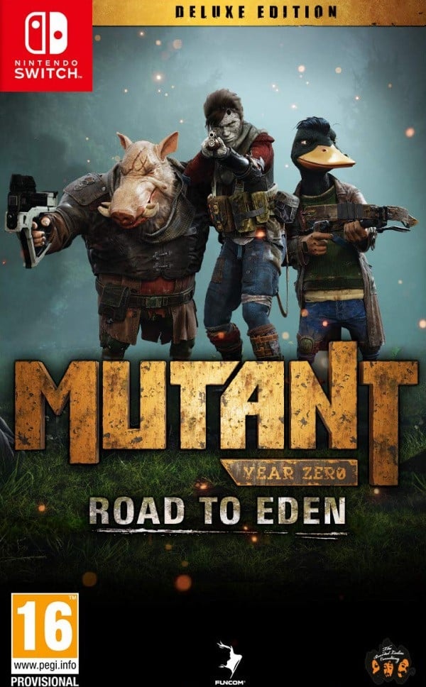 Mutant Year Zero: Road to Eden box art for Nintendo Switch