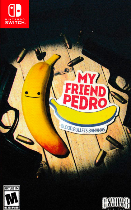 My Friend Pedro box art for Nintendo Switch