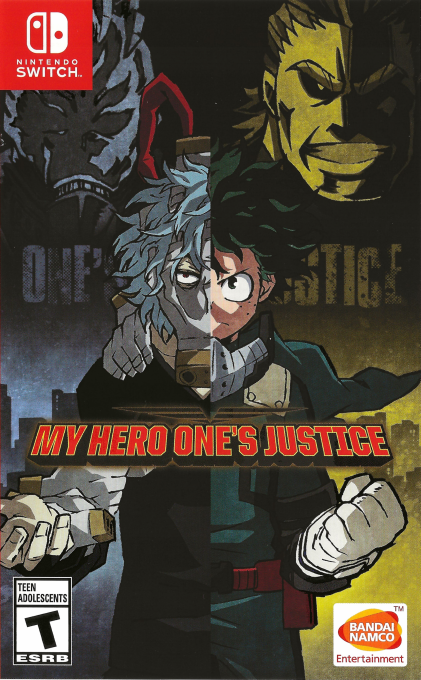 My Hero One's Justice box art for Nintendo Switch