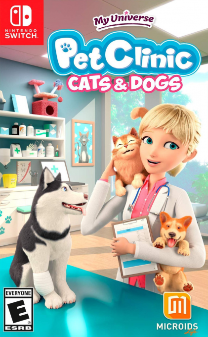 My Universe: Pet Clinic: Cats & Dogs box art for Nintendo Switch