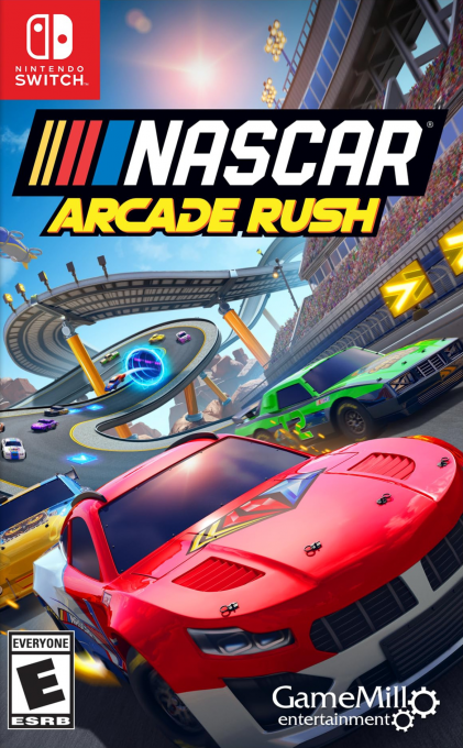 NASCAR Arcade Rush box art for Nintendo Switch