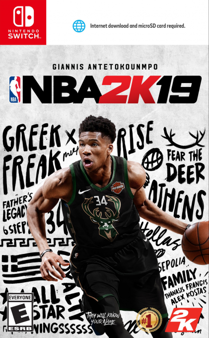 NBA 2K19 box art for Nintendo Switch