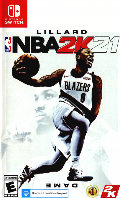 NBA 2K21 box art for Nintendo Switch