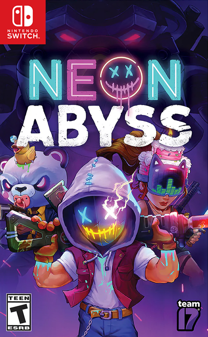Neon Abyss box art for Nintendo Switch