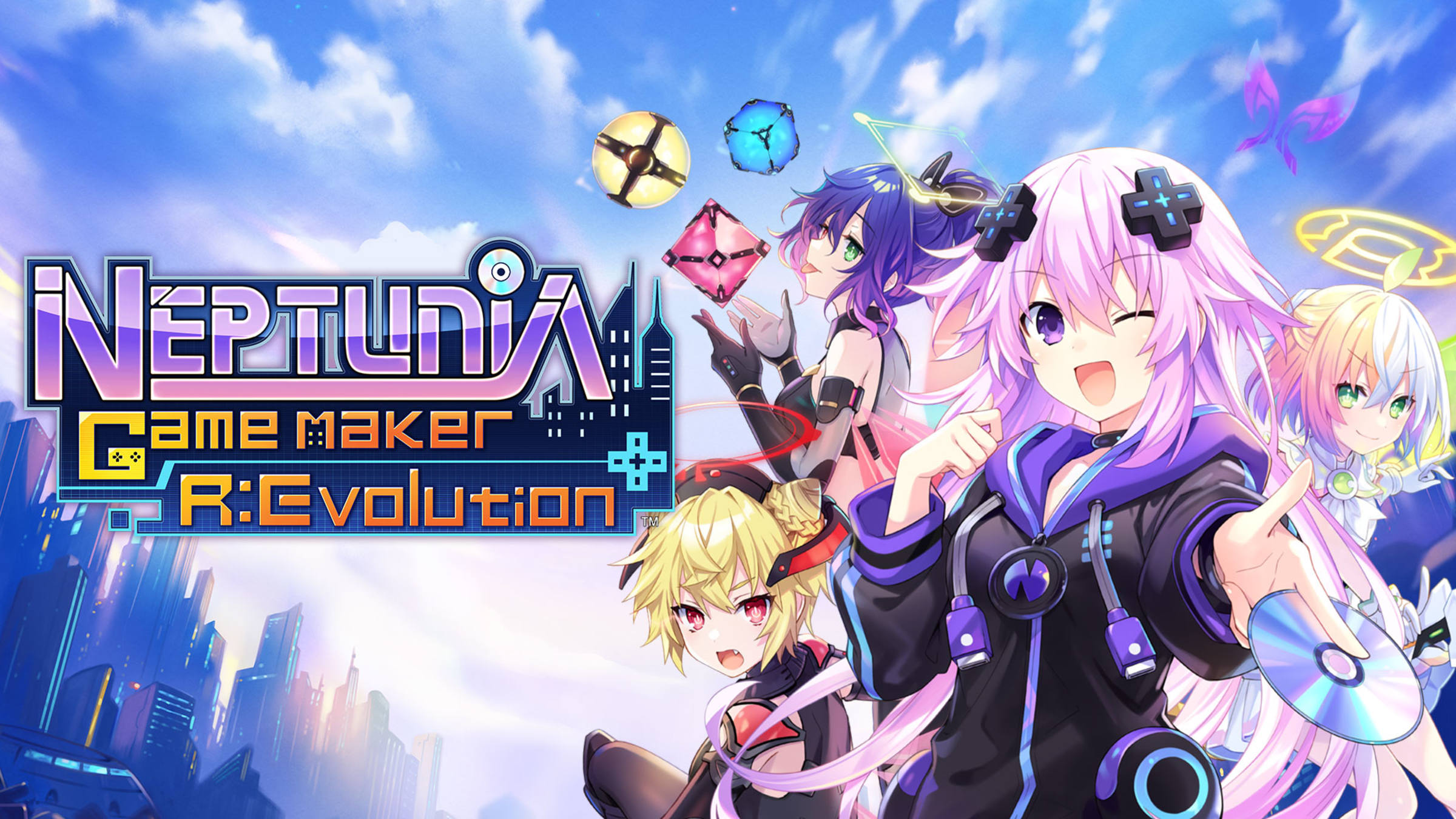 Neptunia Game Maker R:Evolution box art for Nintendo Switch