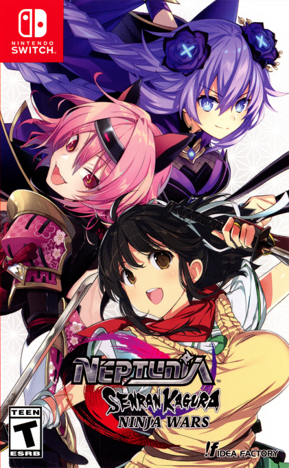 Neptunia X Senran Kagura: Ninja Wars box art for Nintendo Switch