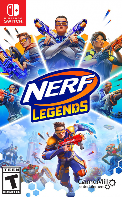 NERF Legends box art for Nintendo Switch