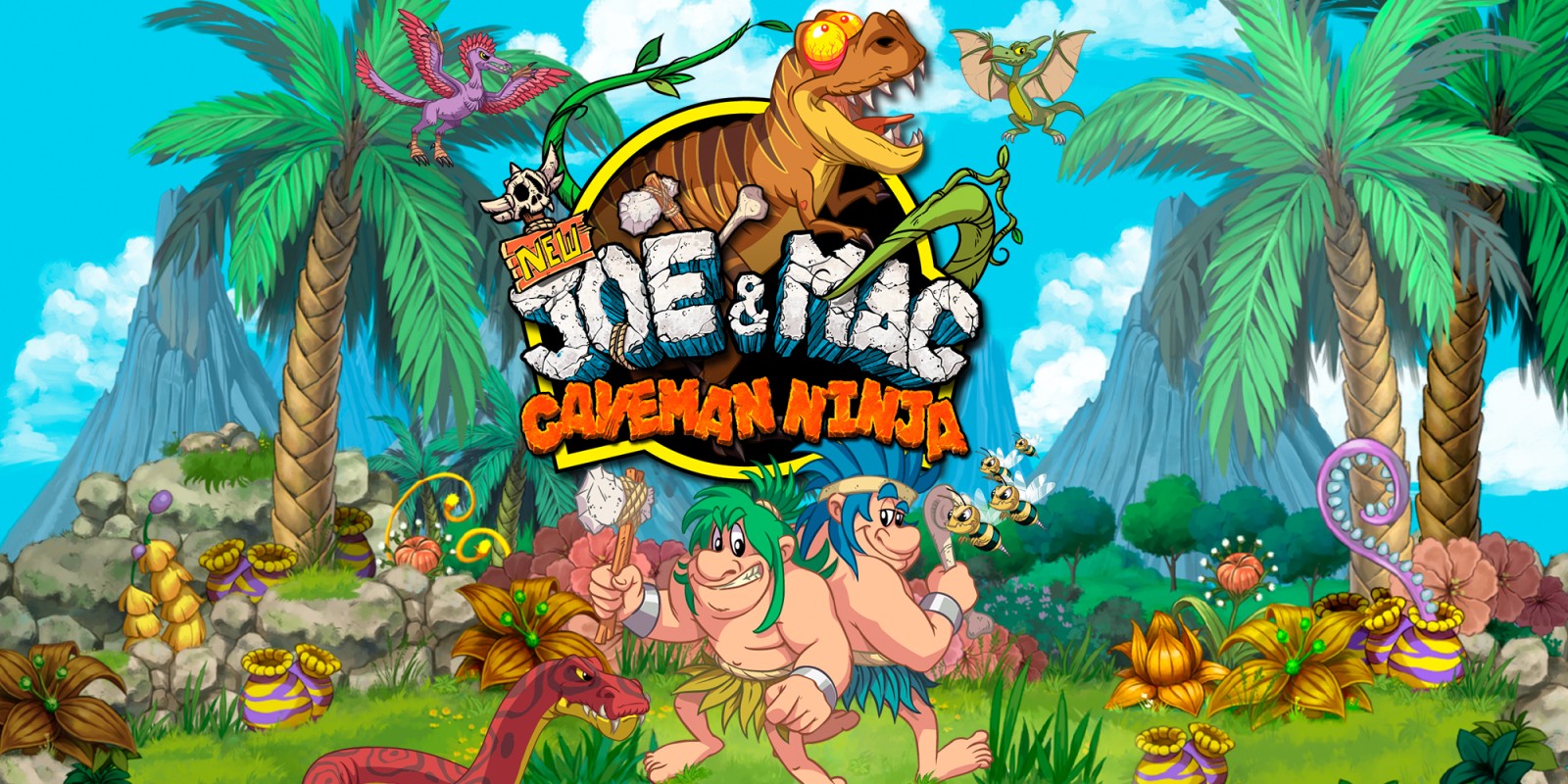 New Joe & Mac: Caveman Ninja box art for Nintendo Switch