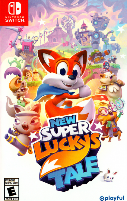 New Super Lucky's Tale box art for Nintendo Switch