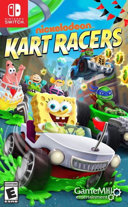 Nickelodeon Kart Racers box art for Nintendo Switch