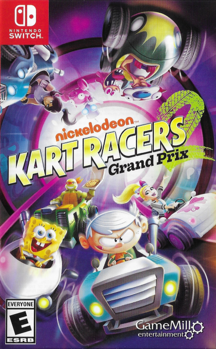 Nickelodeon Kart Racers 2: Grand Prix box art for Nintendo Switch