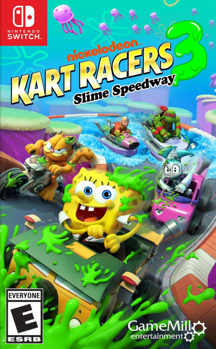 Nickelodeon Kart Racers 3: Slime Speedway box art for Nintendo Switch