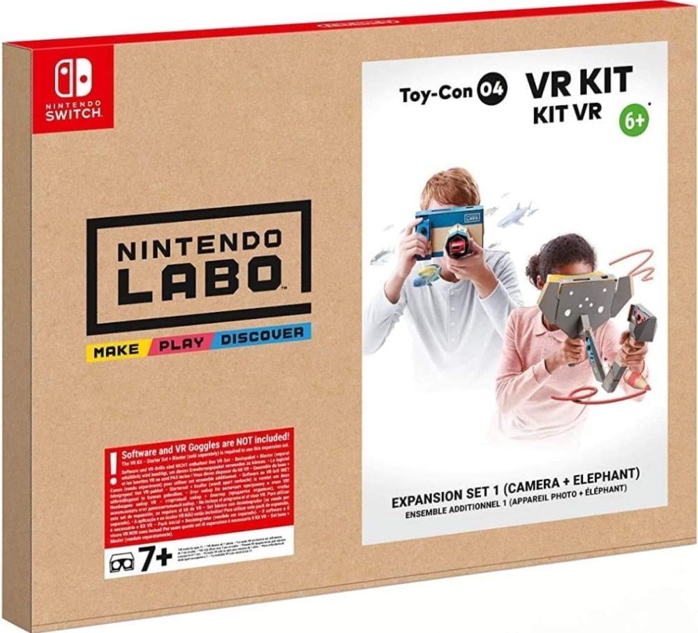 Nintendo Labo Toy-Con 04 VR Kit: Expansion Set 1 [Camera + Elephant] box art for Nintendo Switch