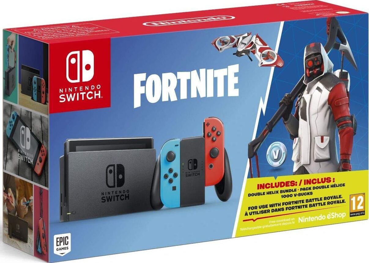 Nintendo Switch Fortnite Double Helix Bundle box art for Nintendo Switch