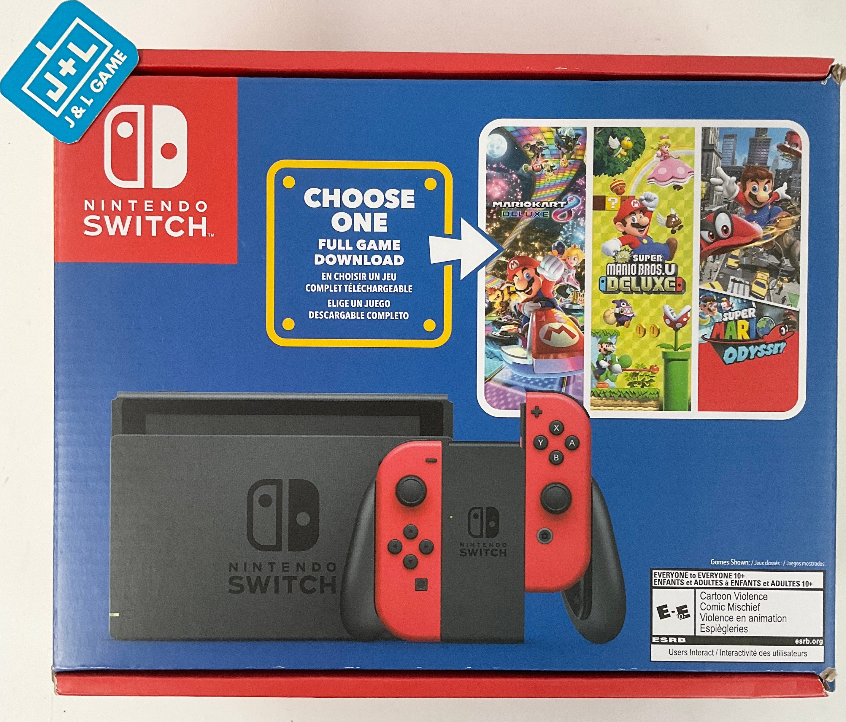 Nintendo Switch Mario Choose One Bundle box art for Nintendo Switch