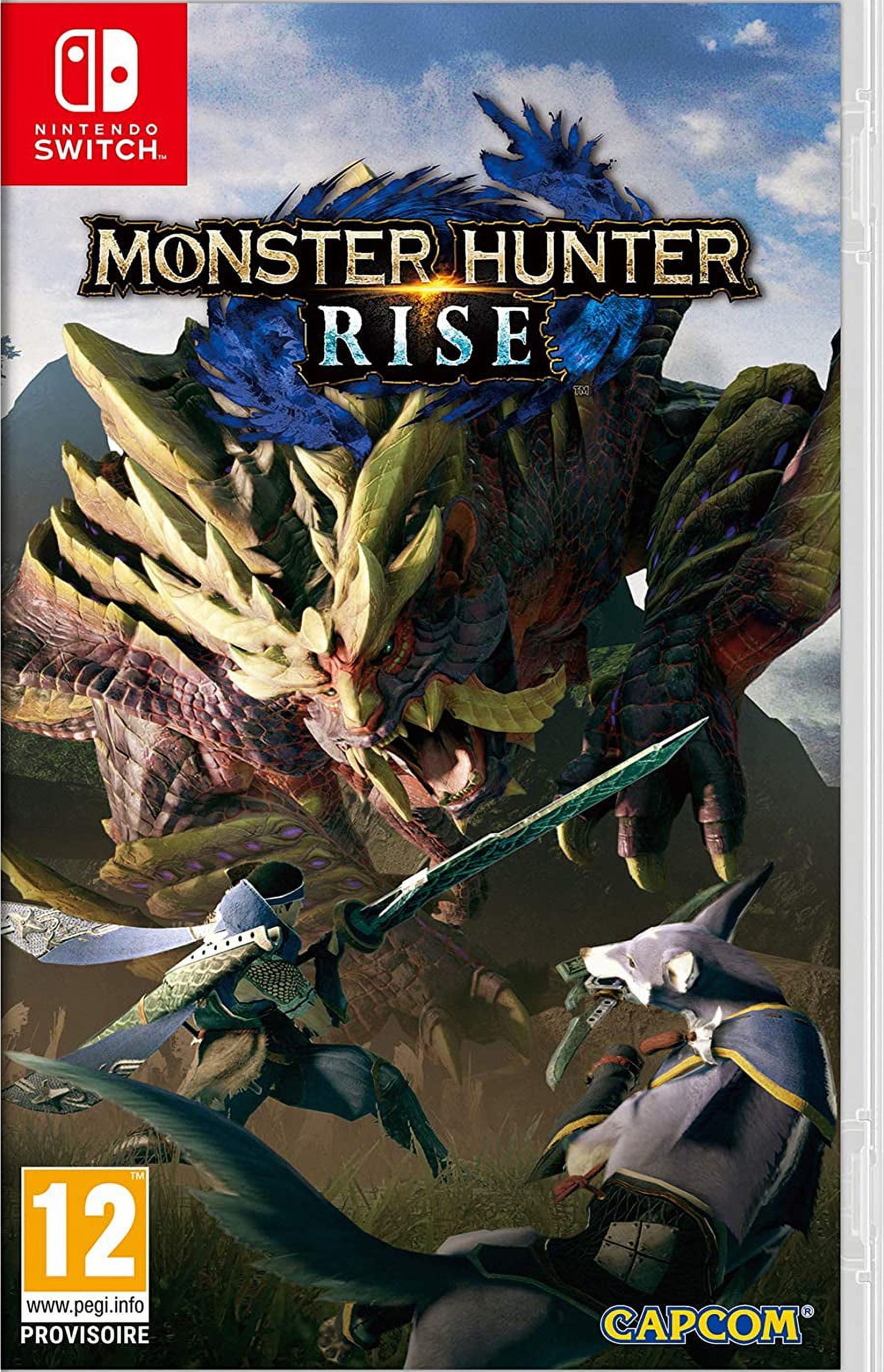 Nintendo Switch Monster Hunter Rise Edition box art for Nintendo Switch