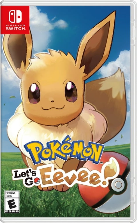 Nintendo Switch Pokemon: Let's Go Eevee Edition box art for Nintendo Switch