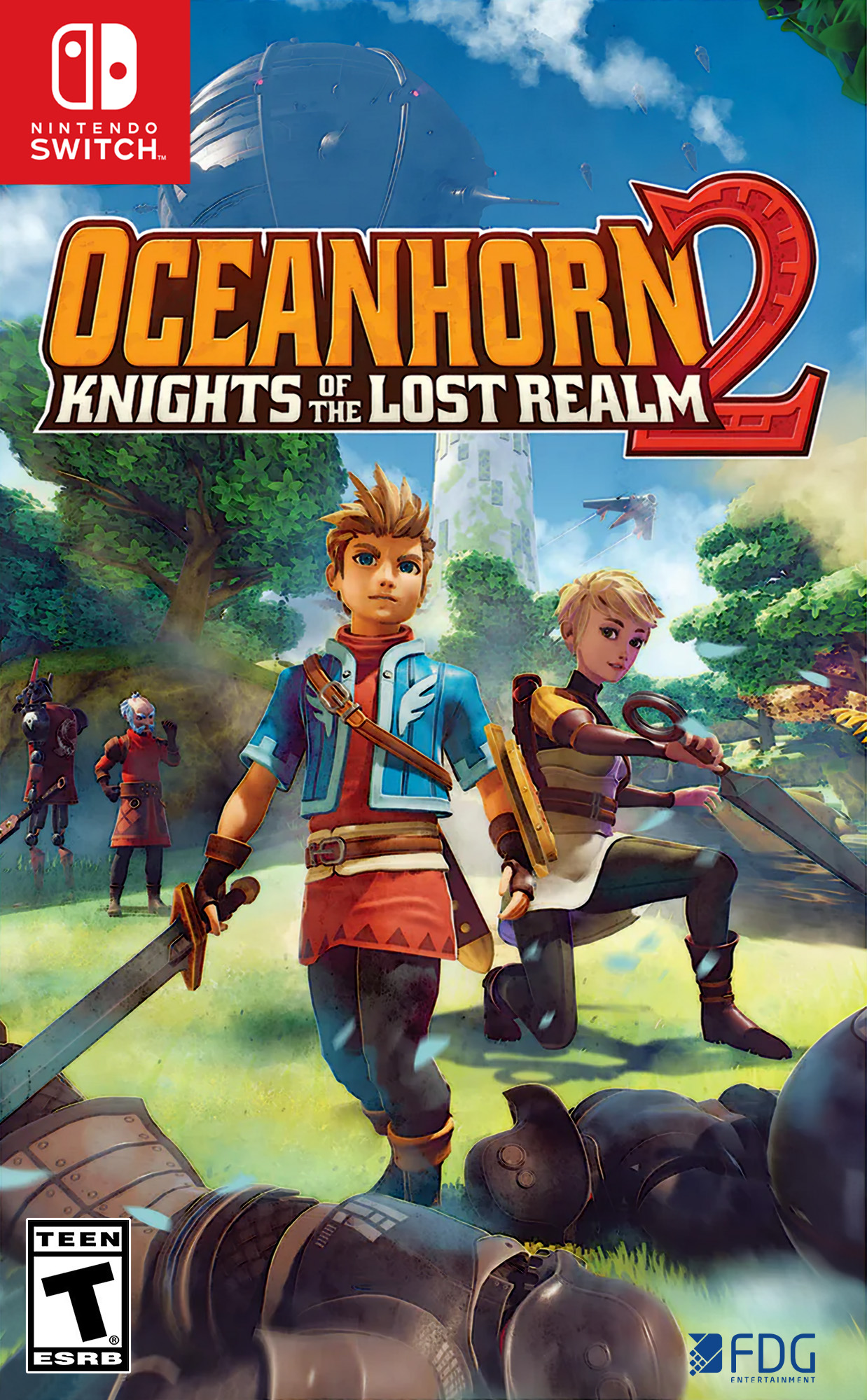 Oceanhorn box art for Nintendo Switch