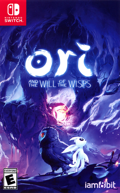 Ori and the Will of the Wisps box art for Nintendo Switch