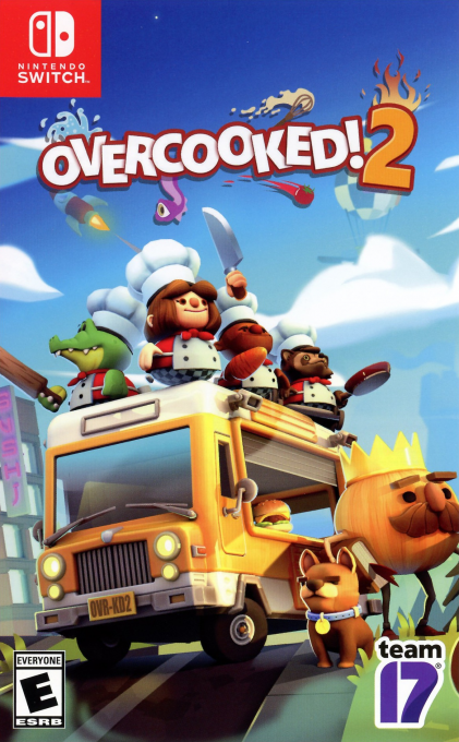 Overcooked 2 box art for Nintendo Switch